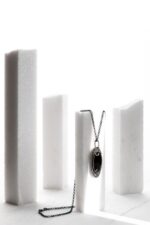 Black peacock feather