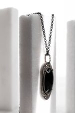 Black peacock feather